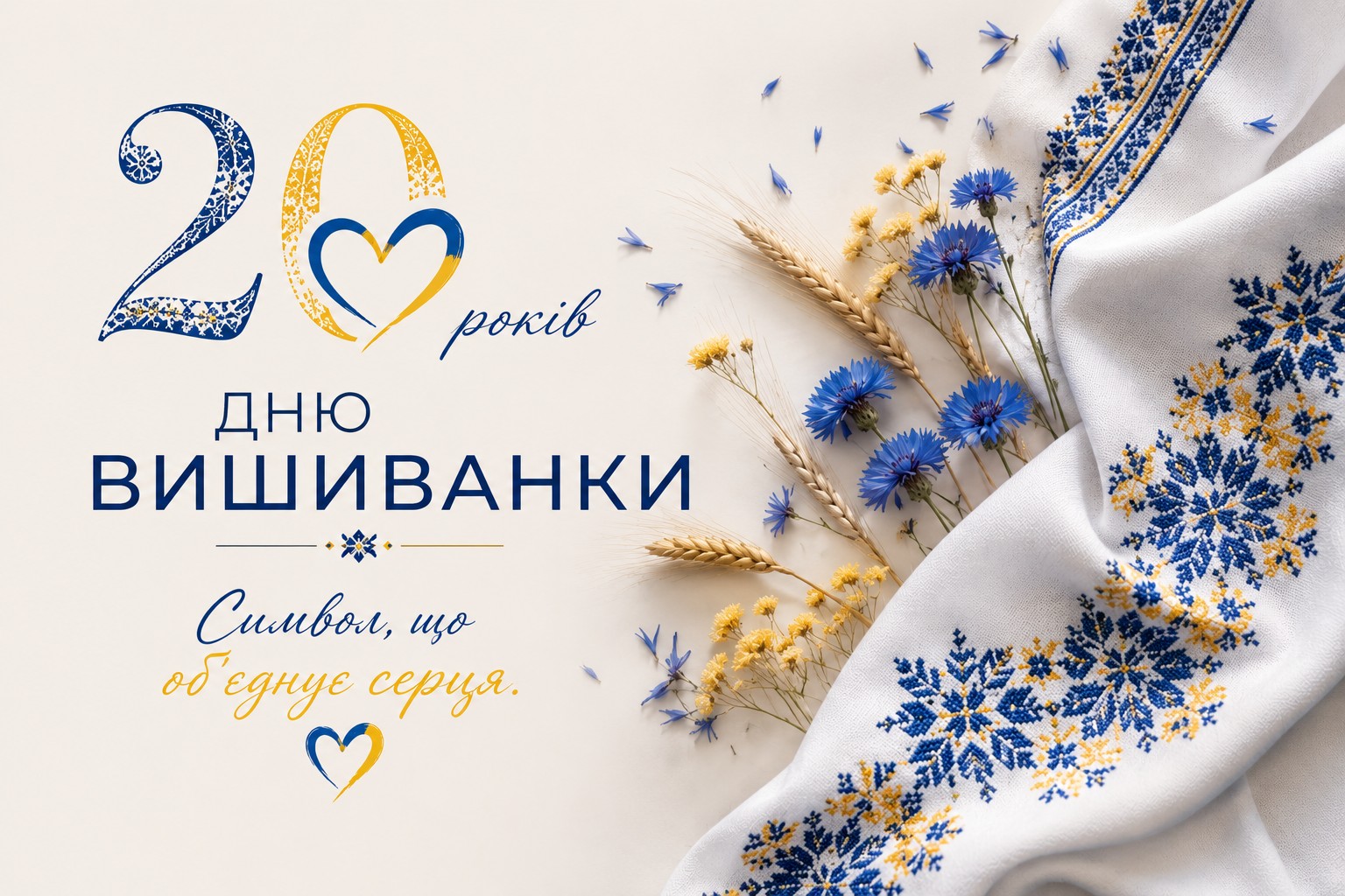 Ви зараз переглядаєте 20 років єдності: Вітаємо з Днем вишиванки!