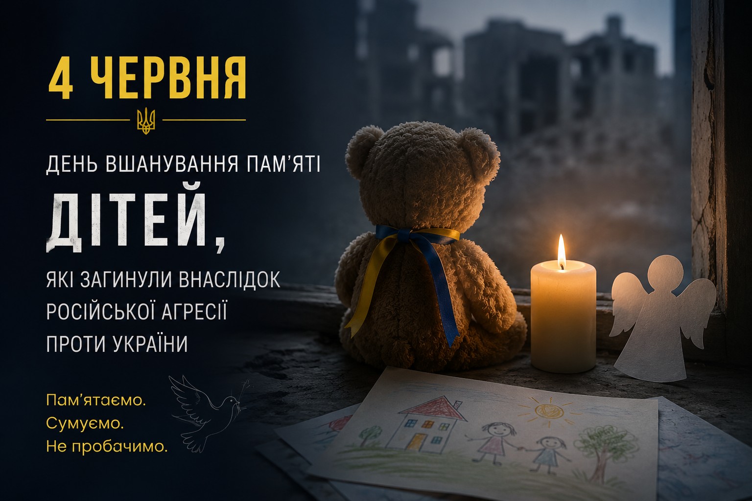 Ви зараз переглядаєте 4 червня – День вшанування пам’яті дітей, які загинули внаслідок російської агресії проти України