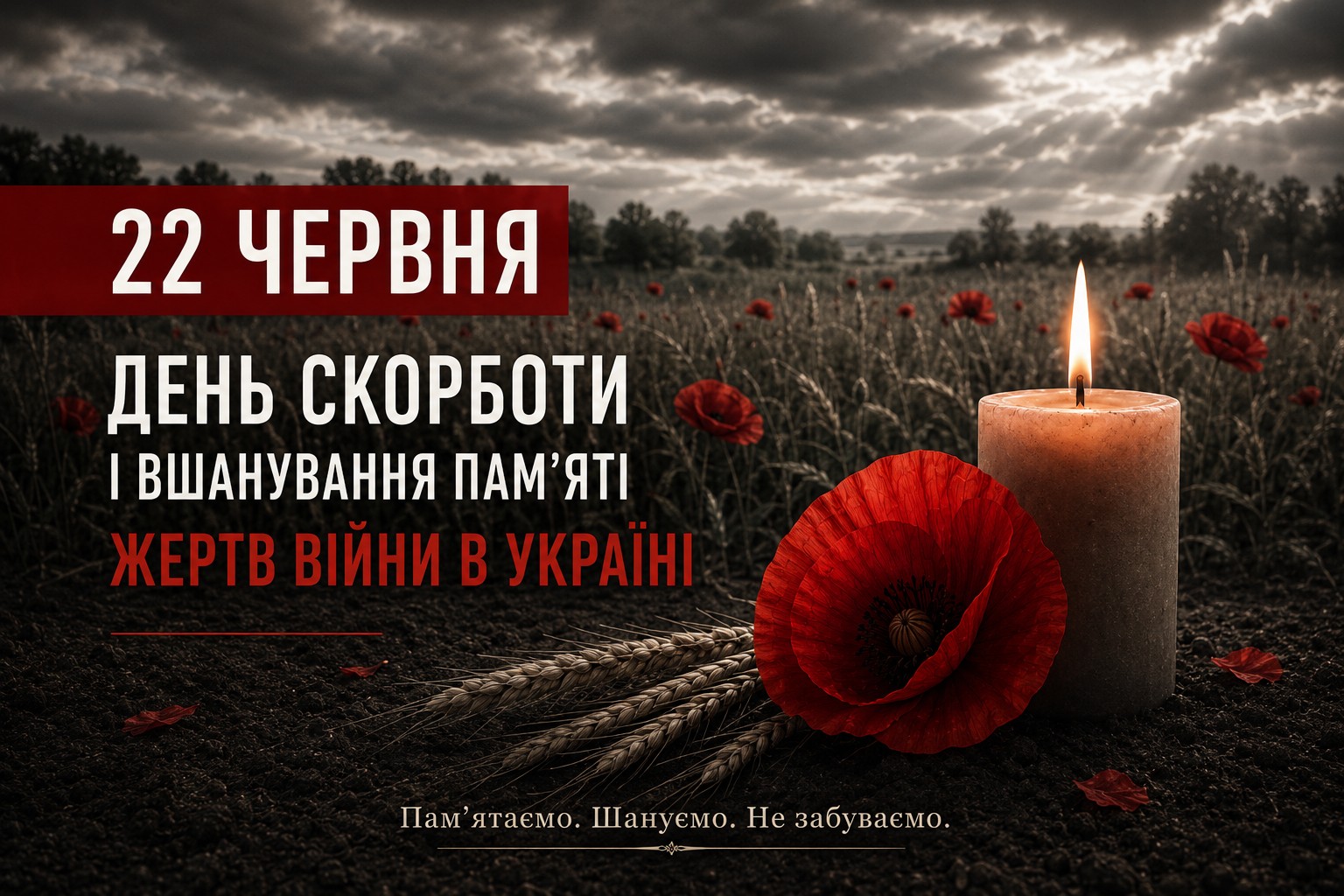 Ви зараз переглядаєте 22 червня – День скорботи і вшанування пам’яті жертв війни в Україні