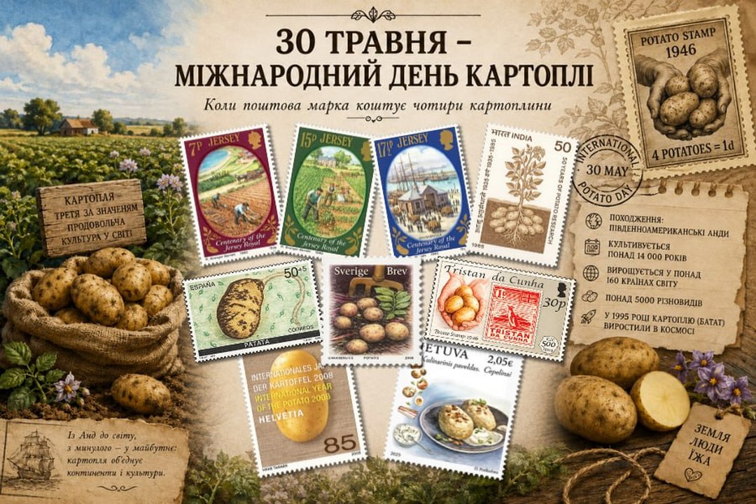 Детальніше про статтю Коли поштова марка коштує чотири картоплини