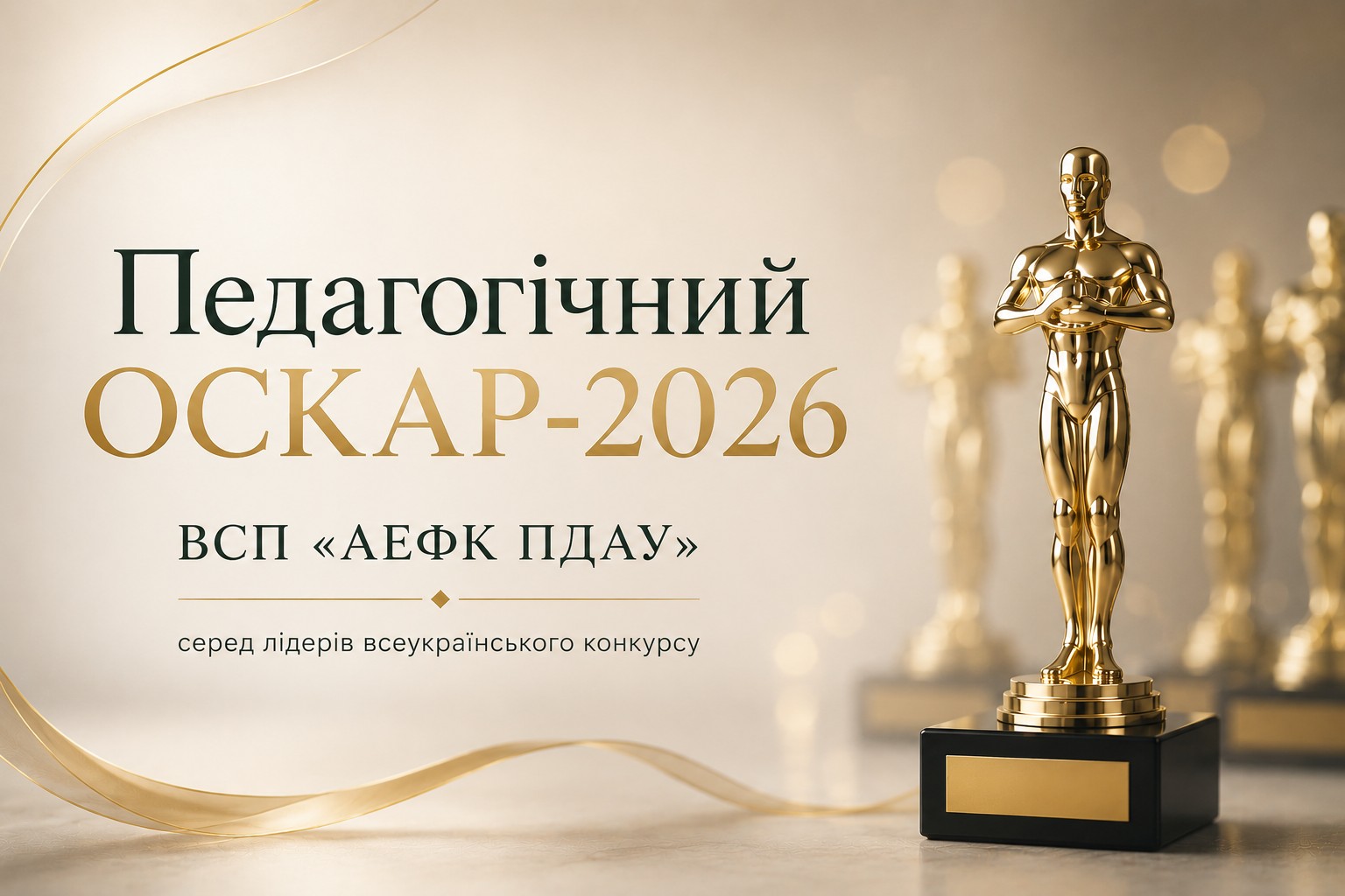 Ви зараз переглядаєте ПЕДАГОГІЧНИЙ ОСКАР-2026: ВСП «АЕФК ПДАУ» серед лідерів всеукраїнського конкурсу
