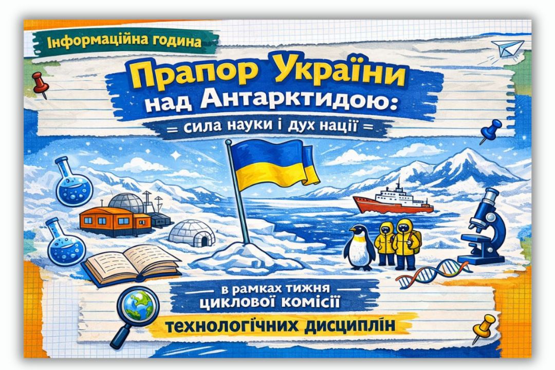 Ви зараз переглядаєте Інформаційна година «Прапор України над Антарктидою: сила науки і дух нації»