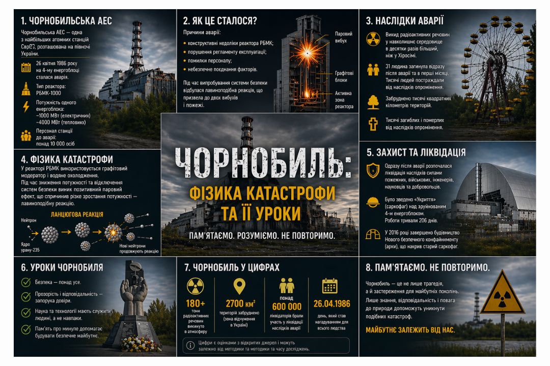 Ви зараз переглядаєте Чорнобиль: урок, який не має права на забуття