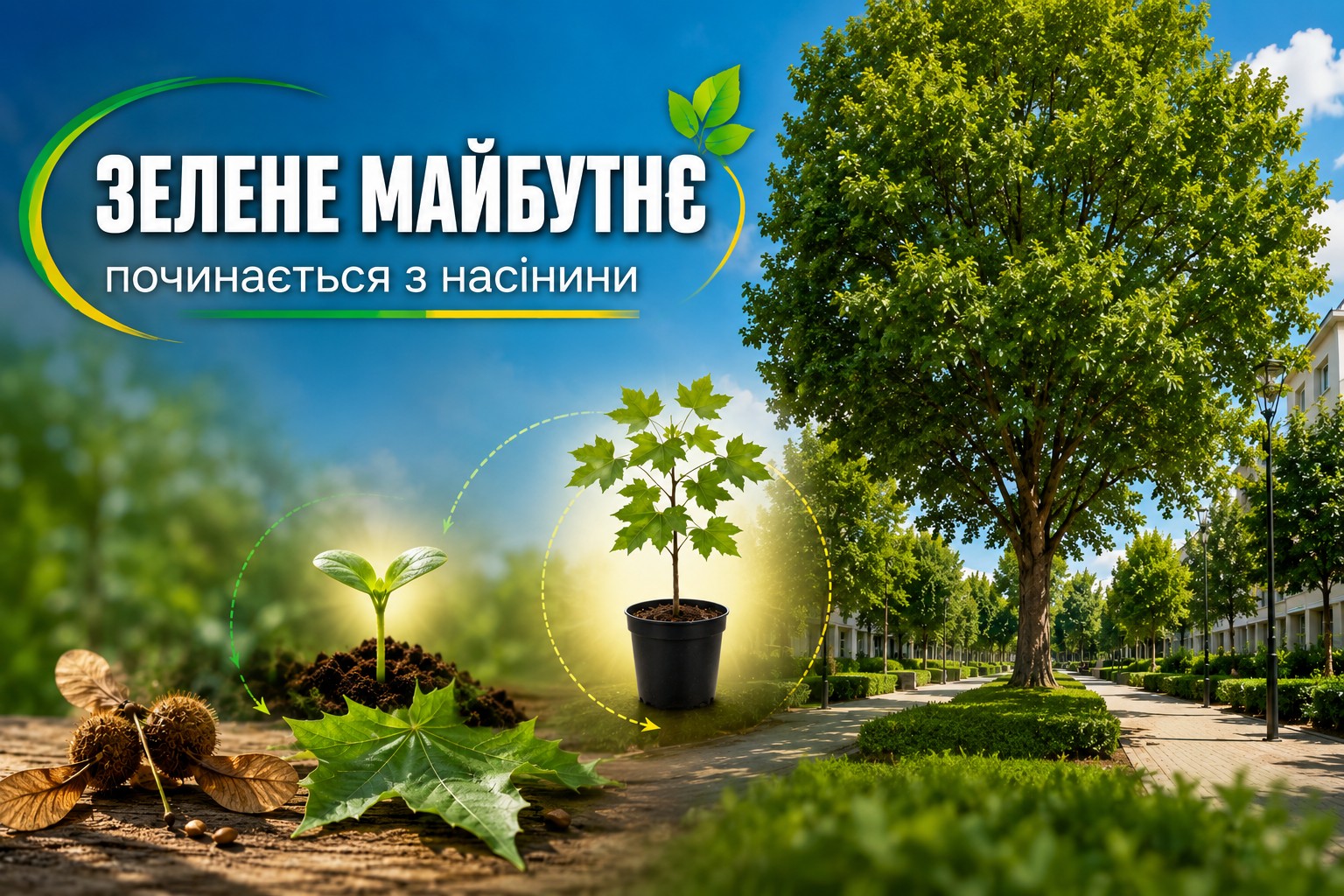 Ви зараз переглядаєте Зелене майбутнє починається з насінини: студенти коледжу вирощують платани для озеленення міста
